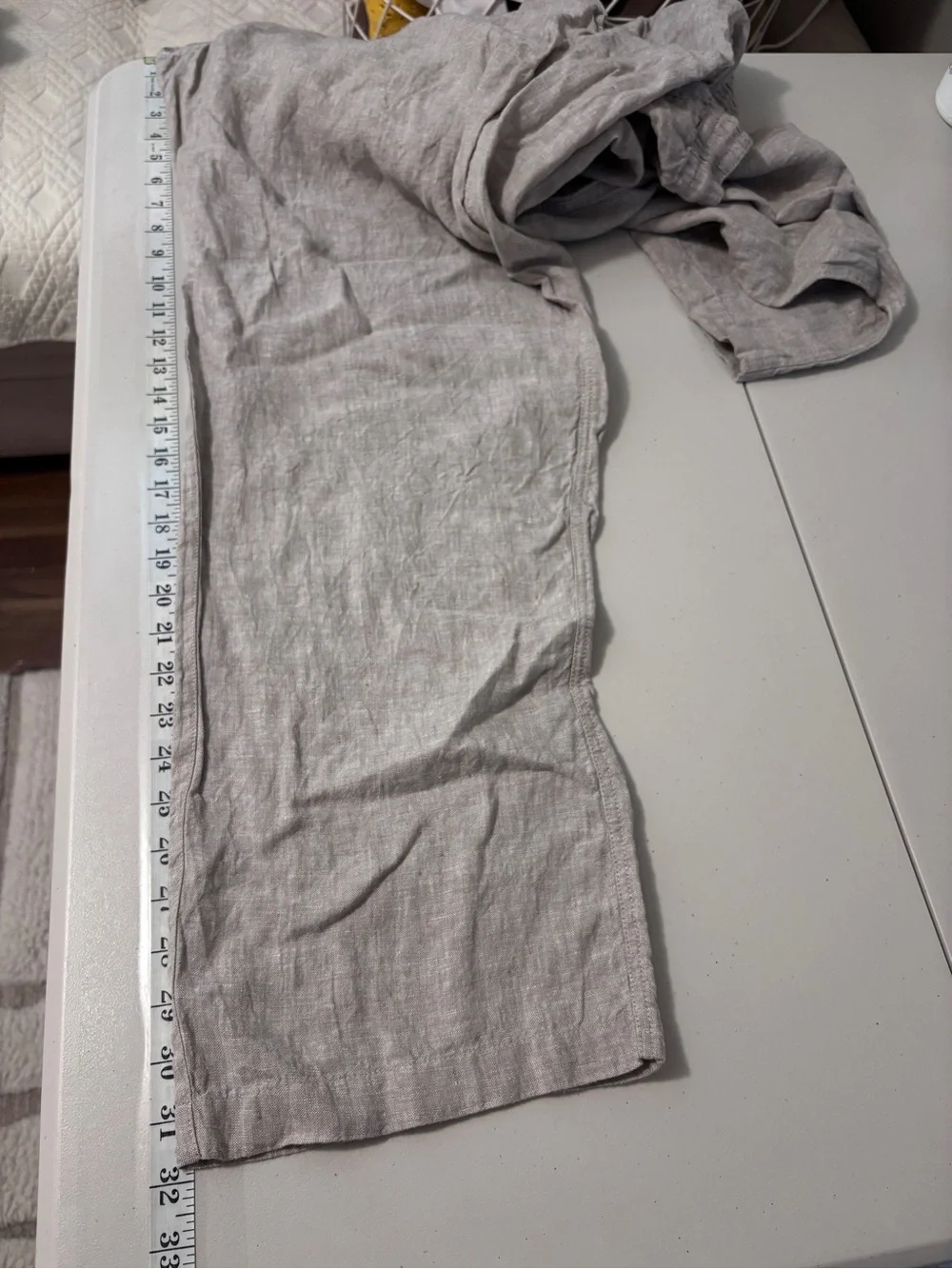 Quince Mens 100% European Linen Drawstring Beach Pants 32” Size XXL Flax Luxury